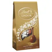 Lindt Lindor Assorted Bags 125g x 8