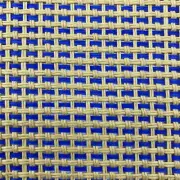 Vtg Basket Woven Speaker Grill Cloth Fabric For Marshall Blue &Yellow 0.75x0.75M