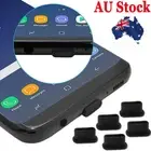 6PCS Silicone Dust Plugs For iPhone 16 15 14 13 12 11 Pro Max 8 7 6 Plus SE XR X