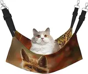 EdWal Cute Baby Fox print Soft Sleeping Hammock Cat Hammock for Cage Hanging,Pet Hammock Bed Adjustable for Small Animals