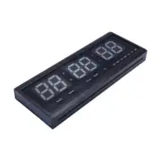 Large Digital LED Wall Clock Alarm Calendar Temperature Jumbo Display Red