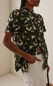 [Matteau] Printed Silk Shirt