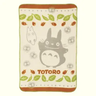 JP購✿吉卜力 日本製 毛羽毛毯 龍貓松果綠葉 宮崎駿 龍貓 TOTORO 被毯 冷氣毯 毯子 午睡毯 懶人毯 沙發毯