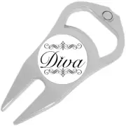 Diva Golf Ball Marker Divot Repair Tool Bottle Opener