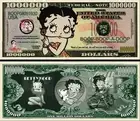 Betty Boop Billet 1 Million Dollar US! Collection Drawing Cartoon Pin Up