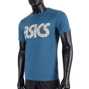 【asics 亞瑟士】Asics Shirts 男 短袖 復古 LOGO 上衣 T恤 休閒 藍(2191A333-401)