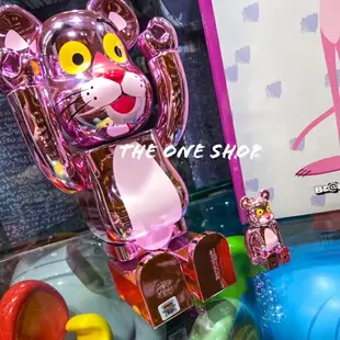 TheOneShop BE@RBRICK Pink Panther 電鍍 粉紅豹 頑皮豹 電鍍頑皮豹 400% 100%