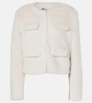 [Self-Portrait] Self-Portrait Faux shearling jacket AU 16 white