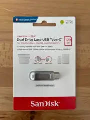 SanDisk 128GB Ultra Dual Drive Luxe USB Type-C Flash Drive SDDDC4-128G-G46