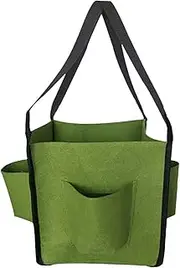 Zqkimzi Fabric Grow Bag, 5 Gallon Vertical Strawberry Planter Bag, Heavy-Duty Breathable Gardening Cloth Pots with 4 Side Growth Pockets for Vegetables, Flowers, Balcony