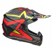 TDR Red Graffiti MX Off Road Motocross Motorcycle Helmet Adult Size, ECE 22.05 Australia Approved Standard, Lightweight Durable Design for Superior Protection and Comfort