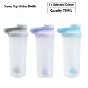 750ml Shaker Ball Bottle Cup Gym Protein Supplement Drink Blender Mixer Bottle