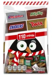 SNICKERS, TWIX, MILKY WAY, & 3 MUSKETEERS Chocolate Candy Bar 110 Minis 30.63 oz