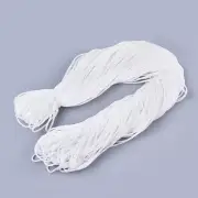 500g 1/8 inch White Spandex Elastic Cords Stretch Threads DIY Sewing Jewelr Cord