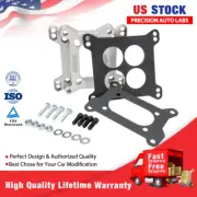 Aluminum 1933 Carb Carburetor Adapter 2bbl-4bbl Kit 4-Bolt 2 Barrel to 4 Barrel