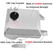 For BA/BF Ford Falcon 6 Cylinder 2.5L Coolant Overflow Reservoir Tank Can (for: Ford)