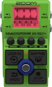 ZOOM MS-90LP+ MultiStomp Looper Pedal Green for Electric Guitars New