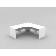 OM WORKSTATION W1500 x W1500 x D600 x H720mm White
