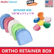 Dental Denture Box case carrier - Ortho Retainer Box - 1' Deep, Upto 120 Pack