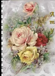 Password/Web address Book "Floral Delight"