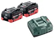 Metabo 100LIHD145KIT - 18V Starter Pack - 2 x 10.0Ah Batteries + Ultra Fast Charger
