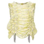 [Noir Kei Ninomiya] Rayon Nylon Floral Pattern Vest