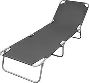 Foldable Lounger: Gravity Recliner Camping Chair, Adjustable Lawn Seating for Outdoors, Beach, Patio & Reclining Adults Sunlounger