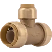 SharkBite U412LF 3/4" x 3/4" x 1/2" Brass Push Reducing Tee