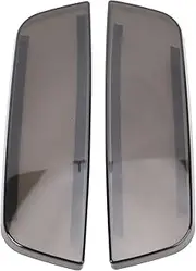 Front Side Warning Lamp Cover for Bronco 2021-2024, PC Smoked Black, Clear & Sturdy Lens, Aerodynamic Design, Easy Installation, Modern Look, Item Type: Front Turn Signal Light