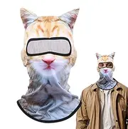 Animal Masques for Adults | Cute Animal Ski Masque Hood | Sun Protection Head and Face Covering Full Cover for Fishing Camping