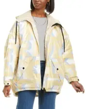 Moncler Grenoble Blavy Patterned Short Down Jacket Women's