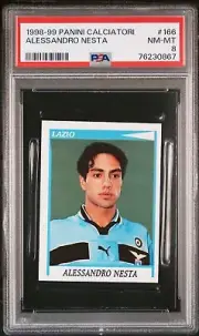 1998 Panini Calciatori #166 Alessandro Nesta Lazio Italy Sticker PSA 8 Pop 1