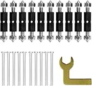 10PCS/Set Wall Switch Cassette Screw Wrench Switch Socket Screws Wall Mount Switch Box Secret Stash Repair Screws Support Rod Junction Box(118 Type)