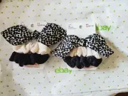Scunci Everyday Scrunchies 2 Packs Leopard Print Tie Cream & Black New