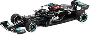 Minichamps 410212044 1:43 Mercedes-AMG Petronas Formula One Team W12 E Performance-Hamilton-1st Brazilian GP 2021 W/Flag Collectible Miniature Car, Multicoloured
