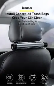 Car Trash Bin DustbinCar Organizer Backseat Storage Bag with 40 bags