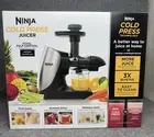 Ninja Cold Press Juicer Pro 150W Slow Juicer - Black/Gray JC100 New/Sealed