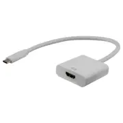 Pro2 USB-C Male to Female HDMI Lead Cable Connector Adapter 0.3M/30cm White