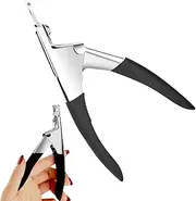 Fake Nail Cutter | Pedicure Manicure Tools - Type U Stainless Steel Nail Cutter Trimmer for Artificial Fake Tips Manicure Tool for Salon Beauty