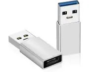 2 Pcs Usb A To Usb C 3.0 Adapter For Iphone 11 12 Pro Xr Se, Ipad 8 Air 4, High Speed Data Transfer And Fast Charging