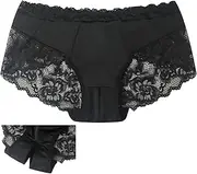 [Generic] Women's Crotchless Briefs Invisible Seamless Hipster Underpants Bikini Panties