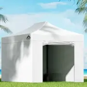 3x4.5M Outdoor Pop Up Gazebo Marquee Instant Folding Canopy Mesh Sandbag White