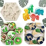Set of 5 Jungle Safari Animal Cake Mold Jungle Safari Animal Cupcake Decoration