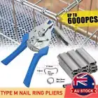 Hog Ring Plier Fencing Gun Fastener Stapler M Nailer Wire Ringer 6000 Clips