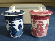 Nikko Sansui Double Phoenix Pair Cups New Diameter 2.6inch/Height 3inch