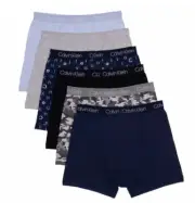 NEW Calvin Klein Boys 6 Pack Cotton Strech Boxer Briefs Size XL
