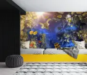 3D Sun Turtle ZHUA439 Wallpaper Wall Murals Removable Self-adhesive Ann 24
