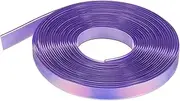 uxcell 5.47 Yards Silicone Lanyard String, 12mm Wide Bright Color Lacing Cord Laser Reflective Lanyard String for Crafts Weaving DIY Handmade Bracelets Clothes Keychain, Medium Purple