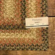 HOMESPICE DECOR RUSSETT BRAIDED JUTE 13”X19” RECTANGLE PLACEMAT ~NEW W/ TAG~