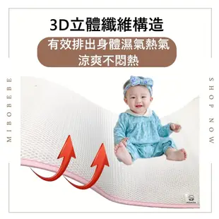 舒服眠3D透氣嬰兒床墊 可水洗(50*90cm) 床邊床床墊 冬夏兩用 寶寶床墊 嬰兒床墊 (5.7折)